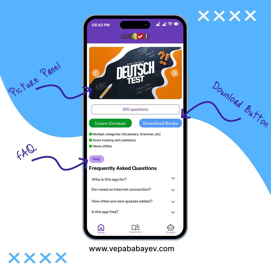 German Quizes App